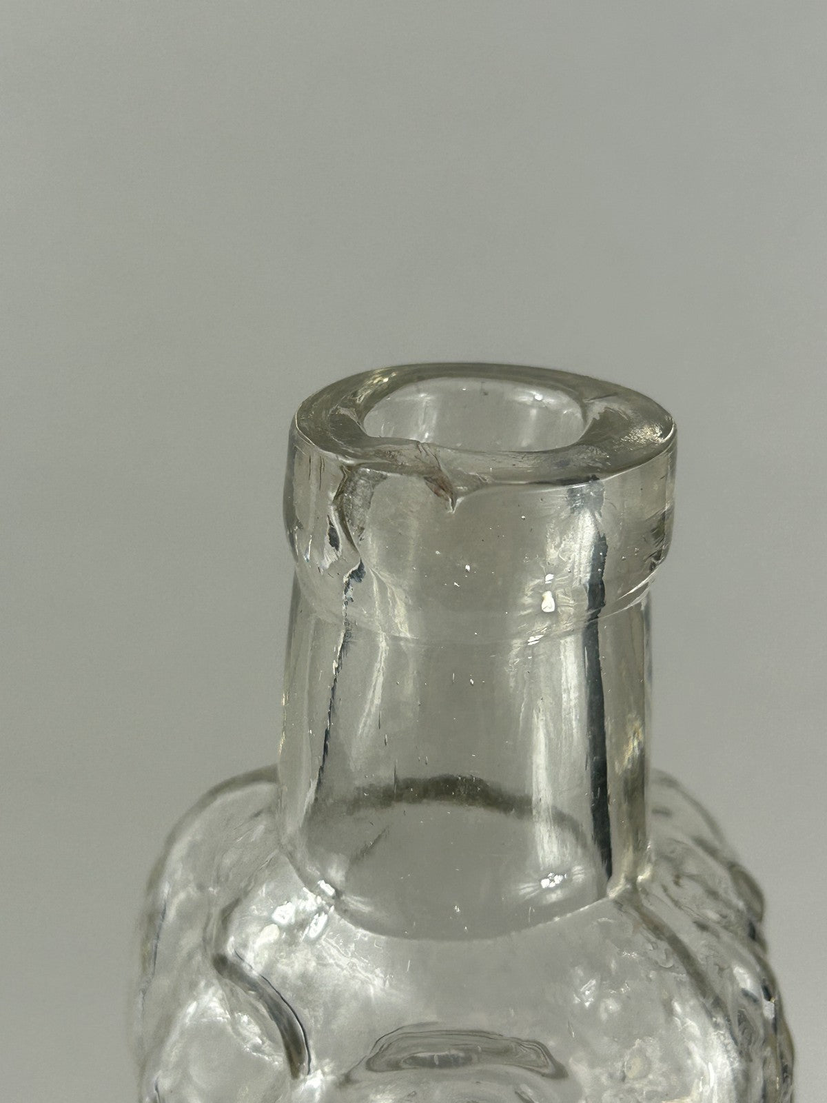 Antique Pressed Glass Dog Liquor Bottle c1900 – 32cm Novelty Decanter