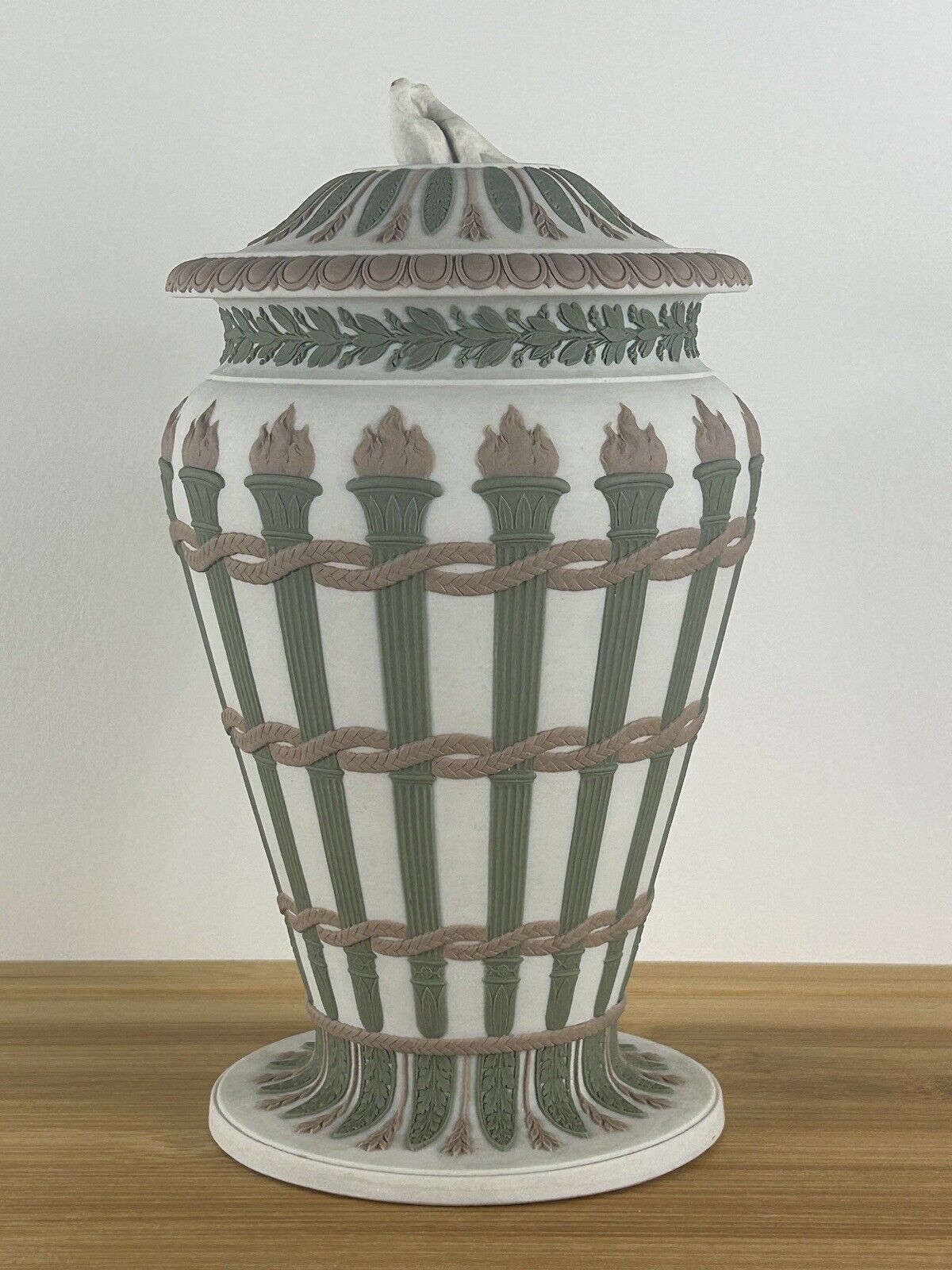 Wedgwood tricolour jasperware torch vase tricolor 19th century