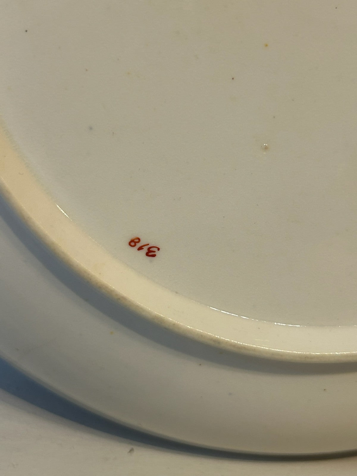 Antique English Porcelain Imari Pattern Plate Iron Red Cobalt Gilt No 318 AF8