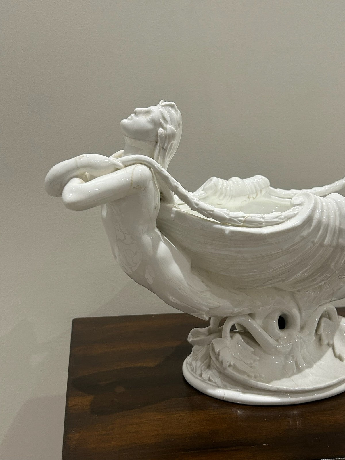 Minton White Porcelain Mermaid Shell Centrepiece Flower Bearers 1182 Victorian6