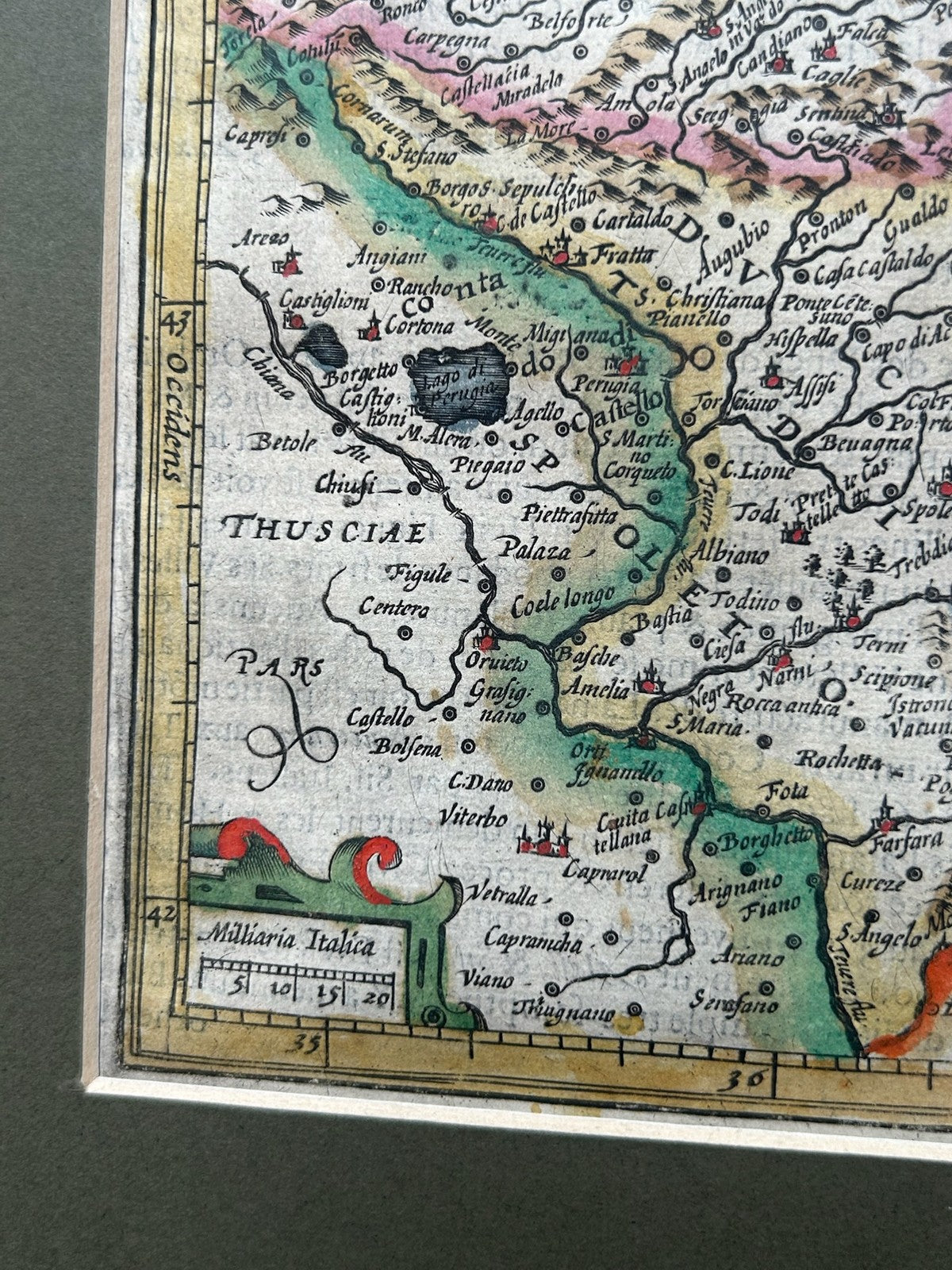 Mercator Hondius Atlas Minor Marche Ancona Spoleto Antique Map c1607 Coloured4