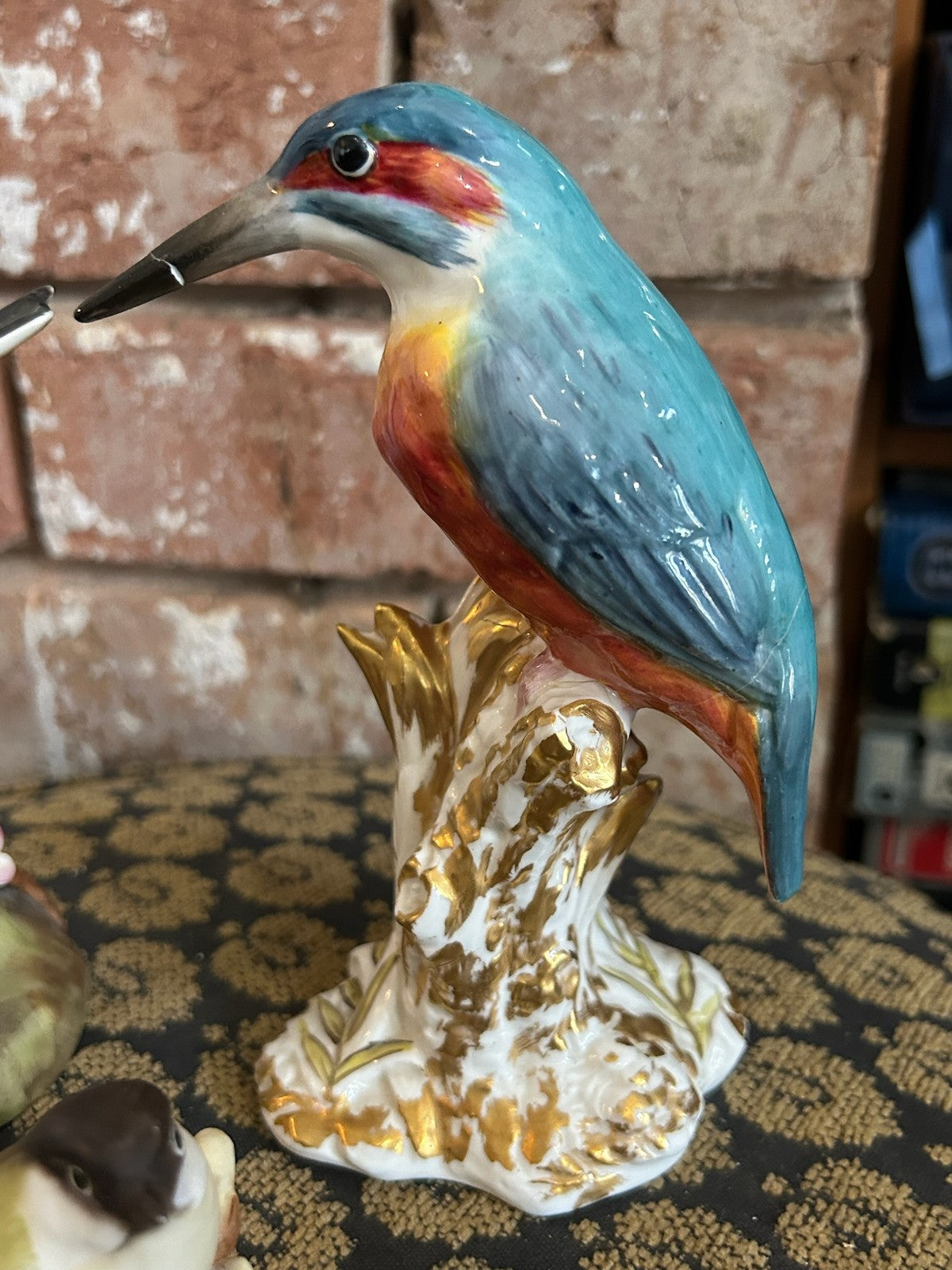 Royal Worcester Birds Kingfisher 2666 Chaffinches 3364 Goldcrests Repaired Lot4