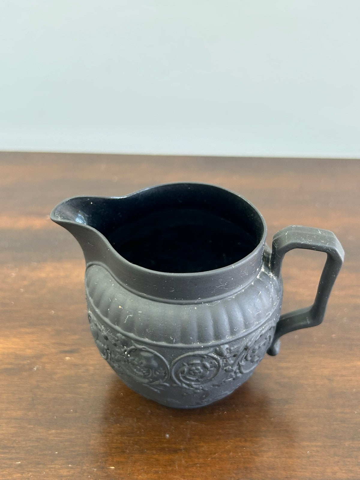 Wedgwood Black Basalt "Four Nations" Jug 19th Century Antique English4