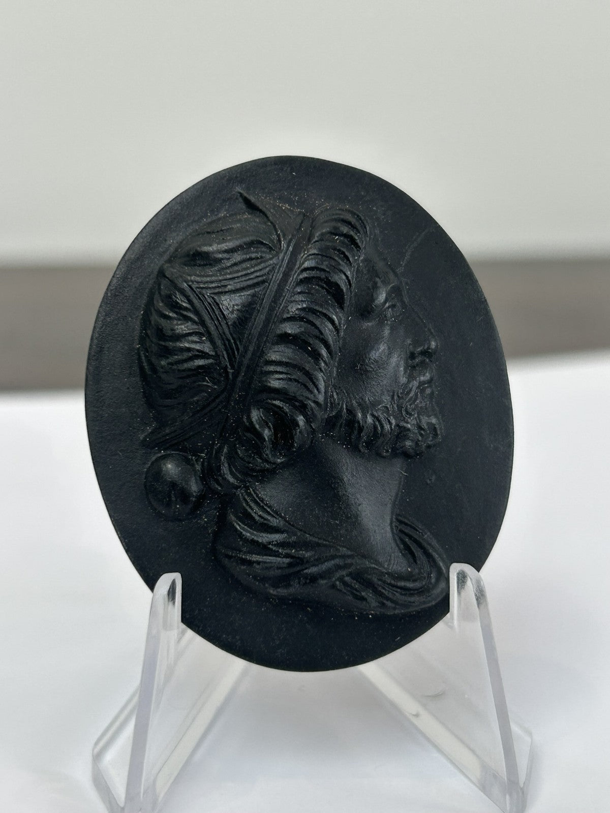 Wedgwood Black Basalt Portrait Medallion No.7 John Kings of England c.18000