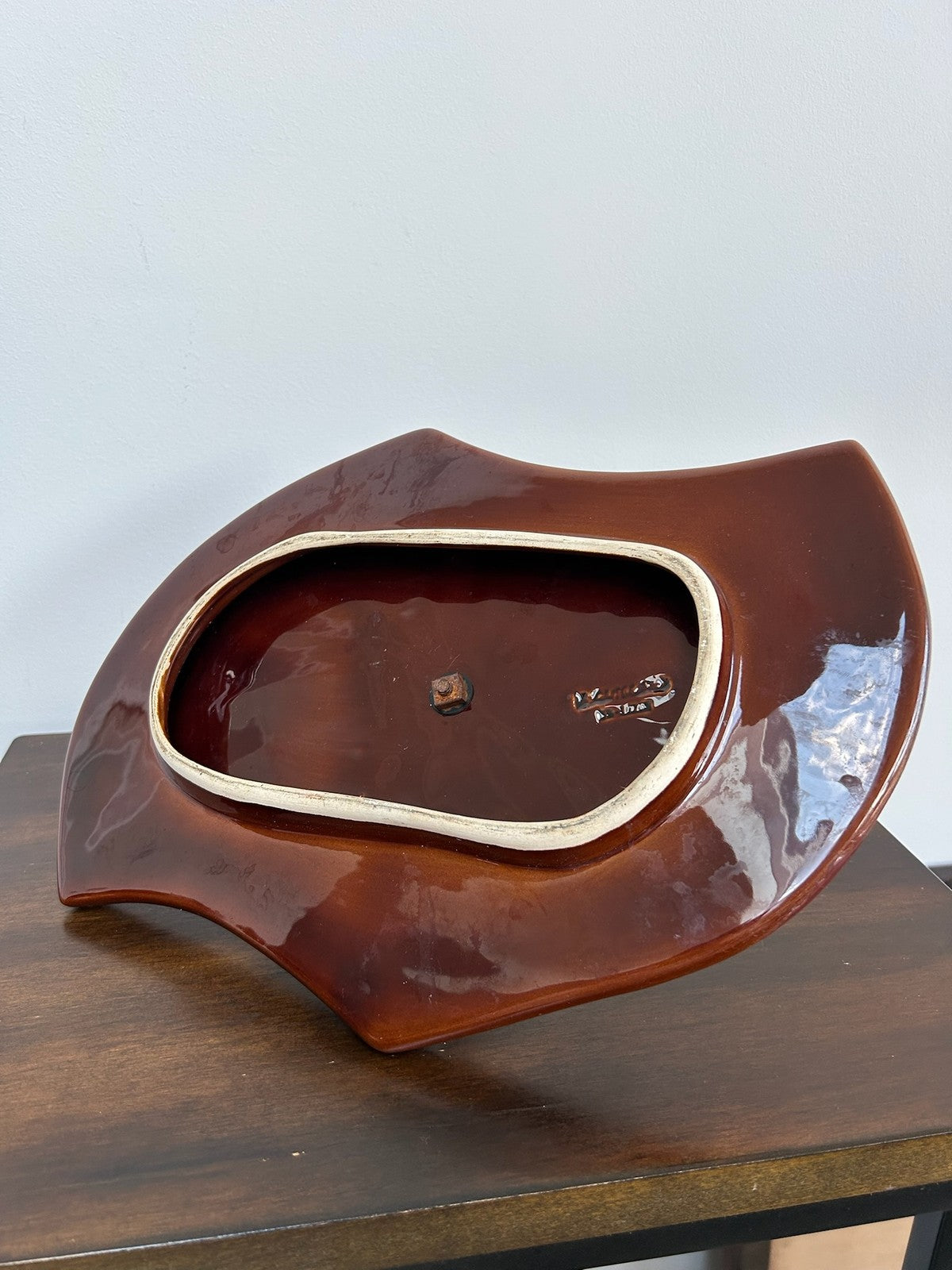 Mid Century Vallauris Enamel on Copper Dishes French Art Pottery4