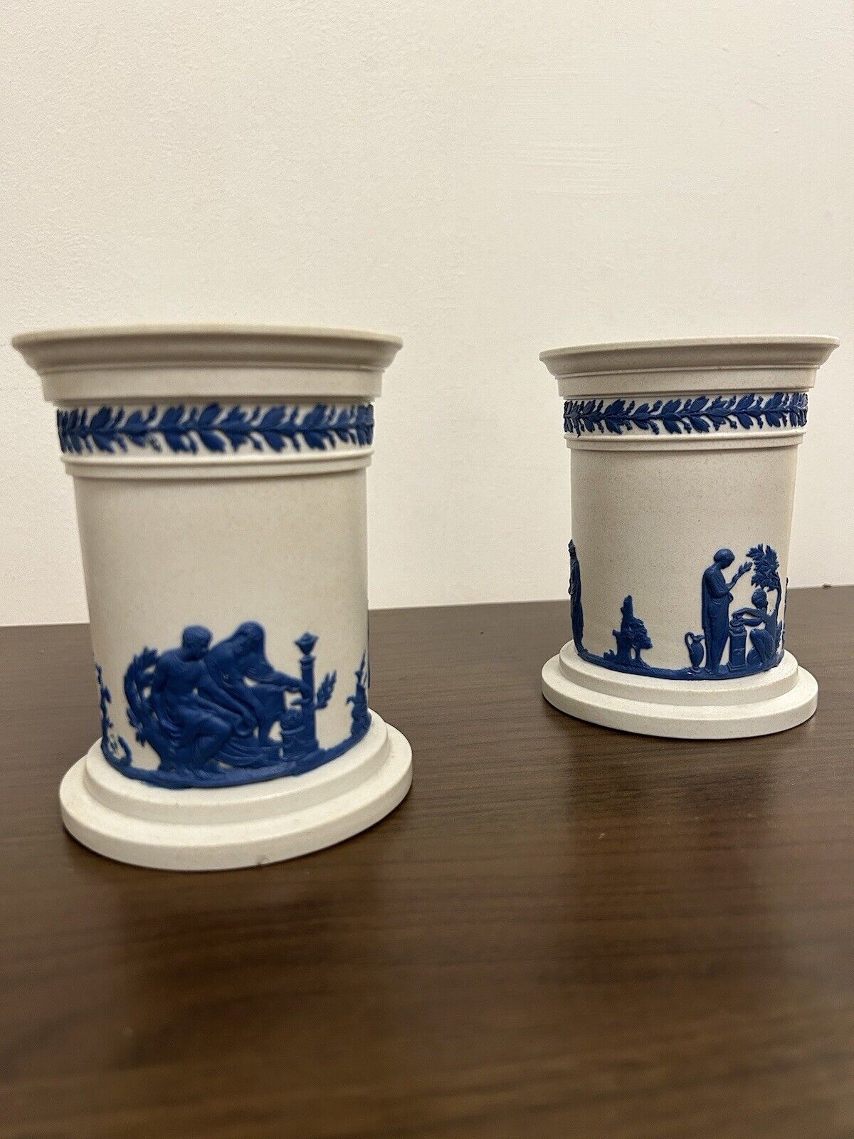 Wedgwood Drabware Vases 1820’s Pair - 19th Century