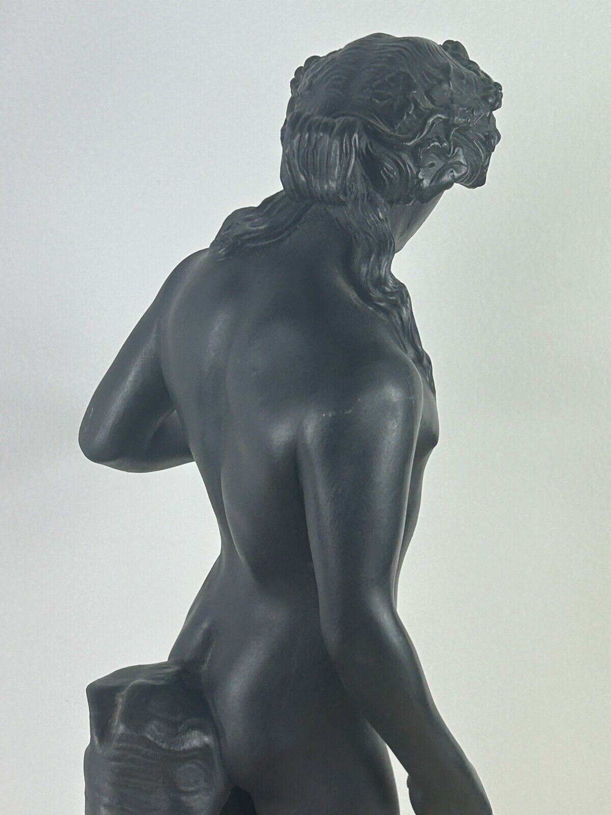 Wedgwood Black Jasper Basalt Figurine Of Bacchus 19th Century