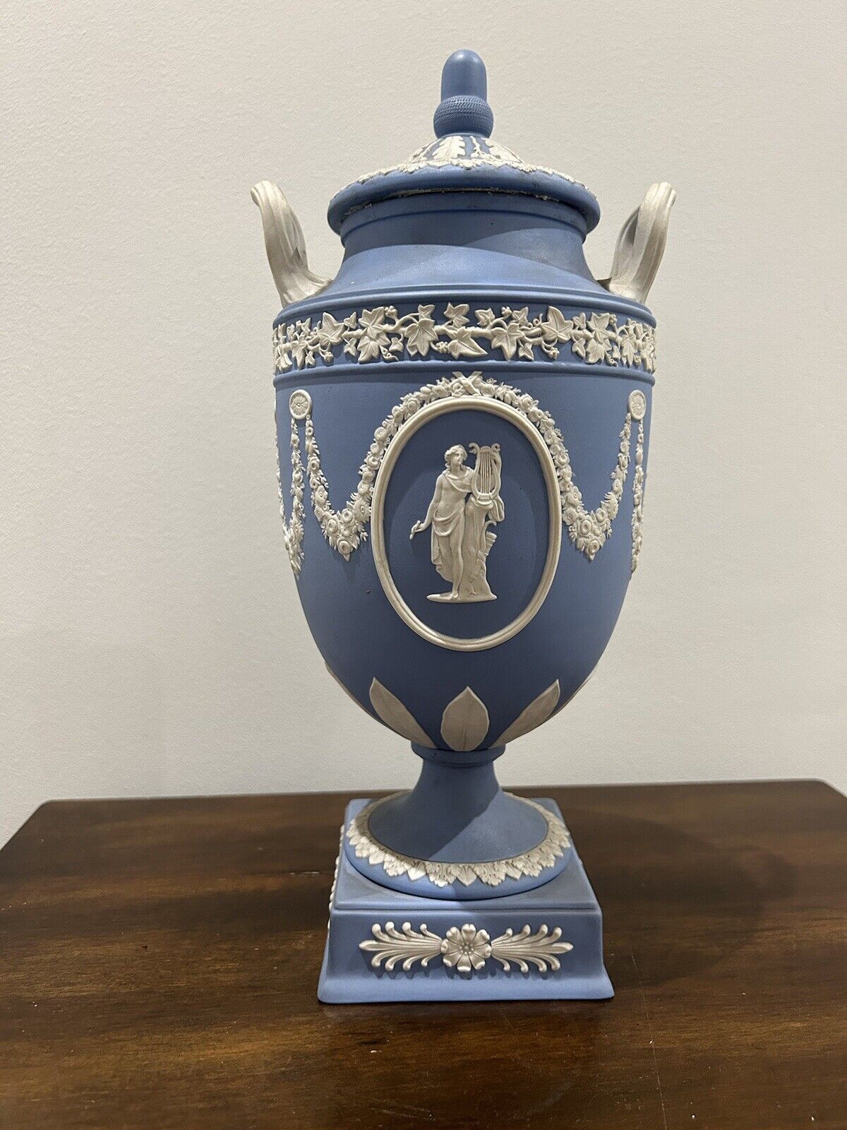 Wedgwood Large Light Blue William Hackwood Neo Classical Urn