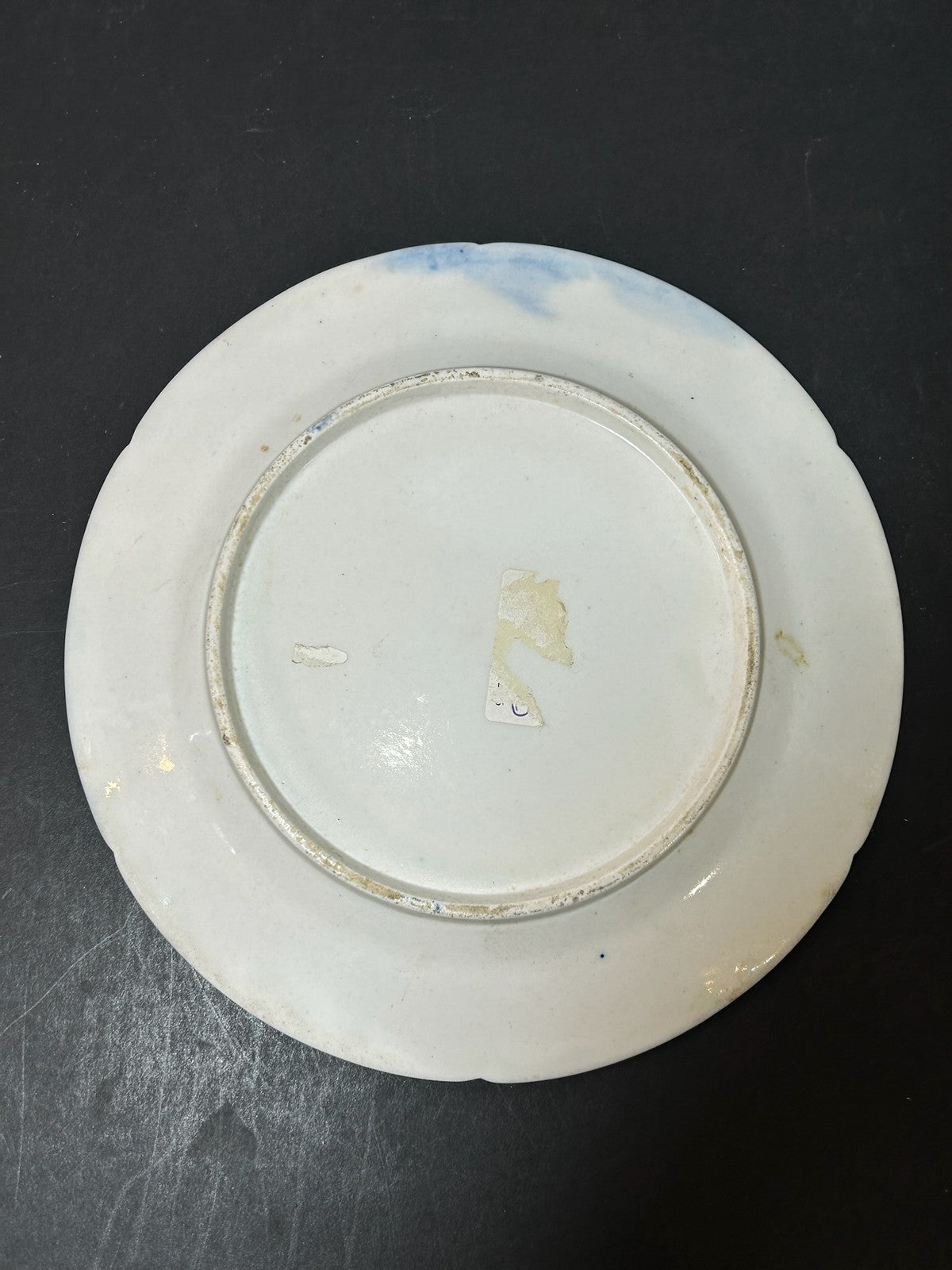 Antique English Porcelain Imari Plate Old Japan Pattern Cobalt Gilt 22cm3