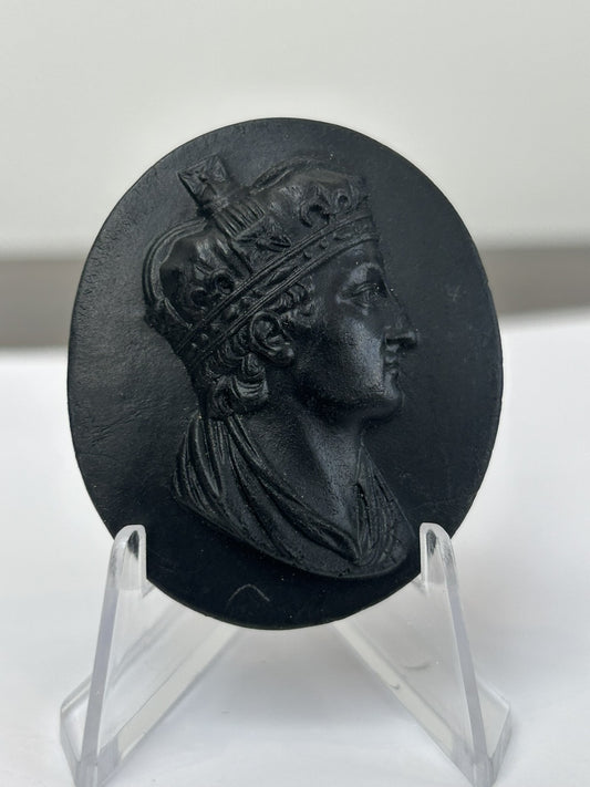 Wedgwood Black Basalt Portrait Medallion No.15 Henry VI Kings of England c.18000