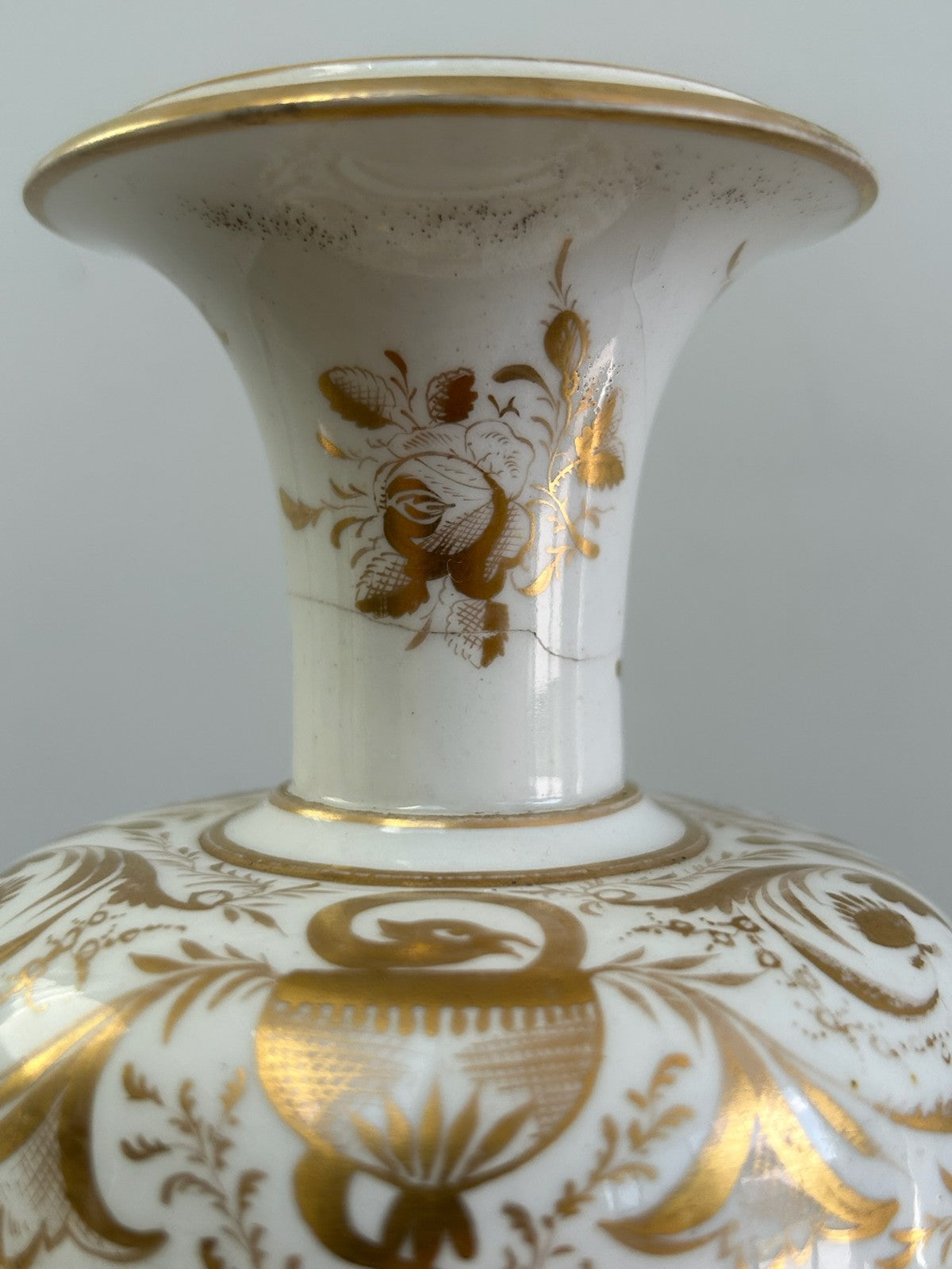 Pair Royal Crown Derby Hand Painted Porcelain Vases Antique English Marks11