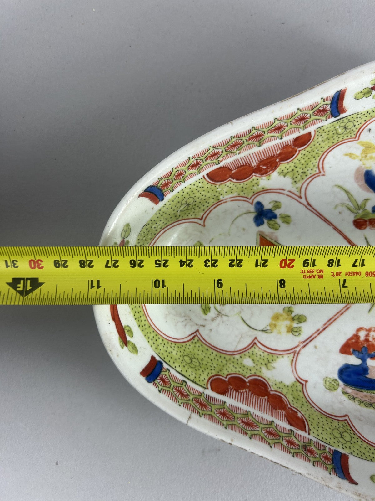 18th Century Worcester Porcelain Dragon Pattern Serving Dish 27cm