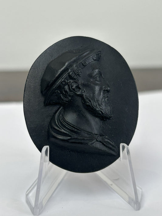 Wedgwood Black Basalt Medallion No.20 Henry VIII c.1800 Kings of England0