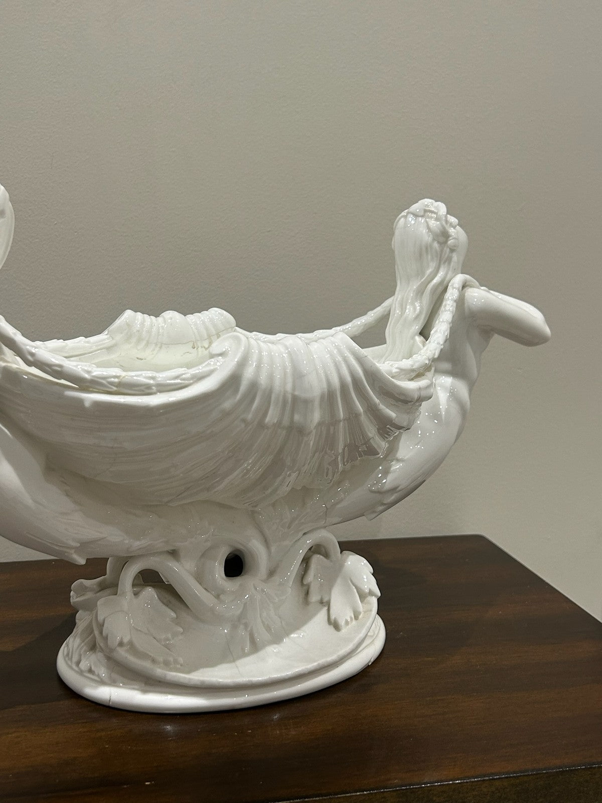 Minton White Porcelain Mermaid Shell Centrepiece Flower Bearers 1182 Victorian7