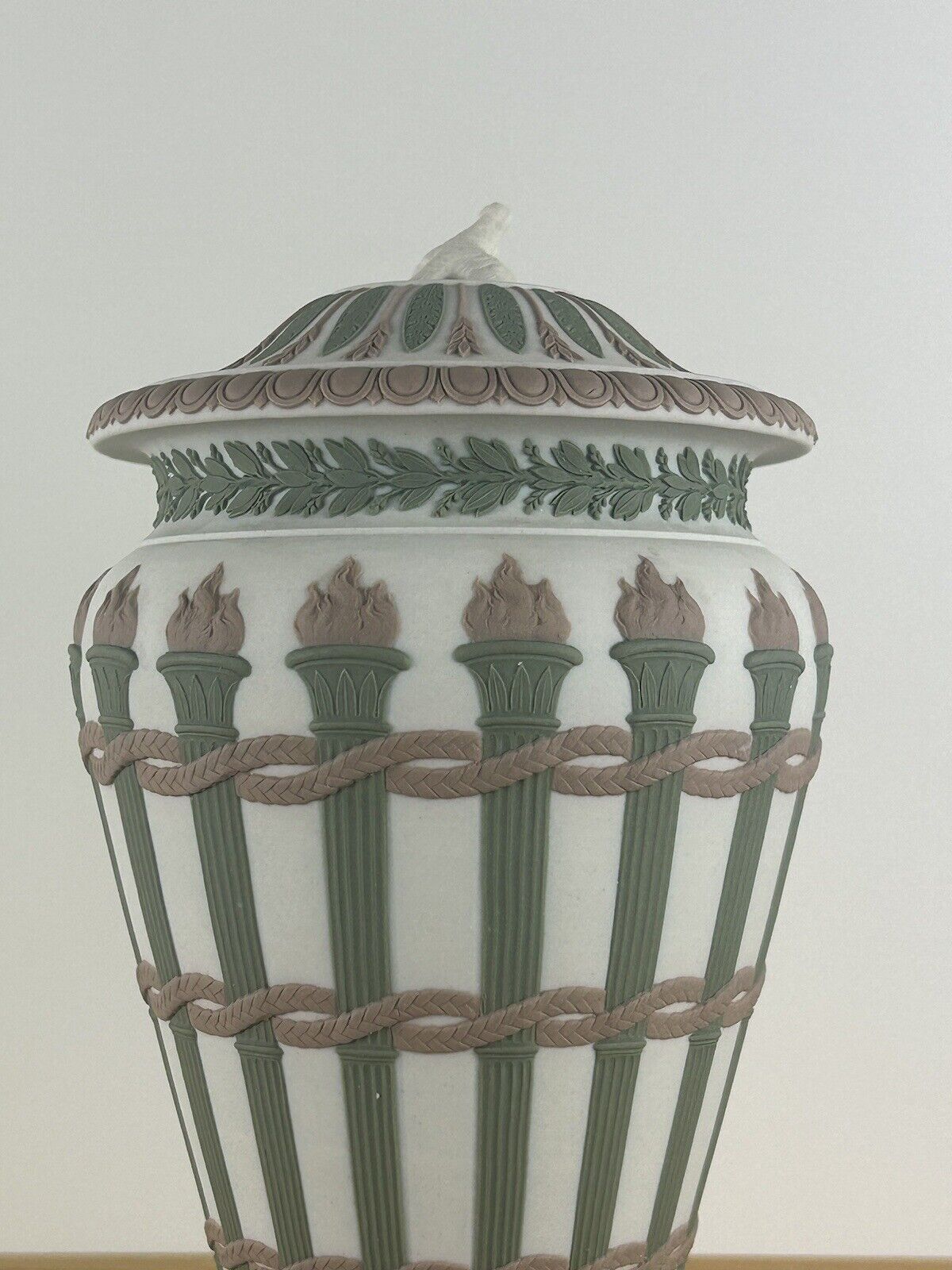 Wedgwood tricolour jasperware torch vase tricolor 19th century