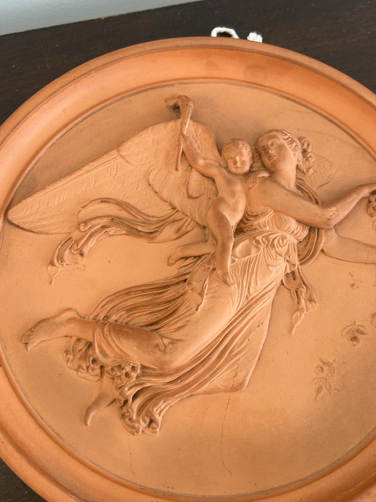 P. Ipsen Copenhagen Terracotta Relief Plaque Classical Figure No.3921