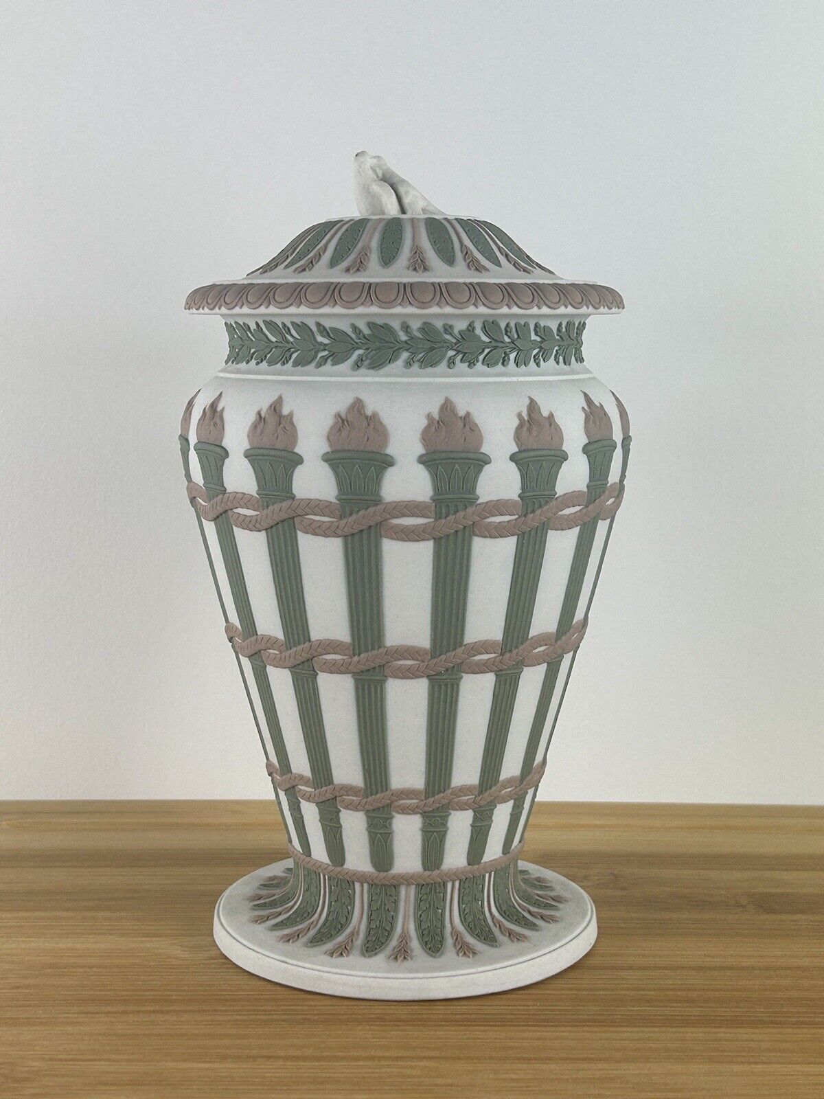 Wedgwood tricolour jasperware torch vase tricolor 19th century