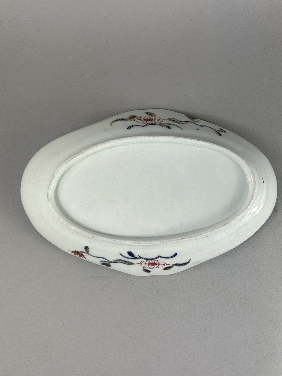 Antique 18th Century Worcester Gilt Dragon Pattern Porcelain Dish