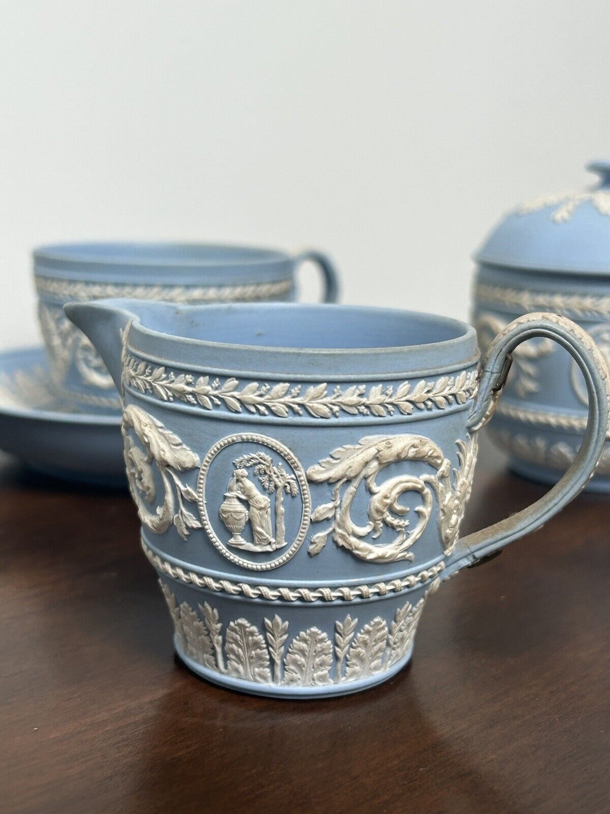 Wedgwood Jasperware Arabesque Tea Set Early 19th Jasperware Wedgwood