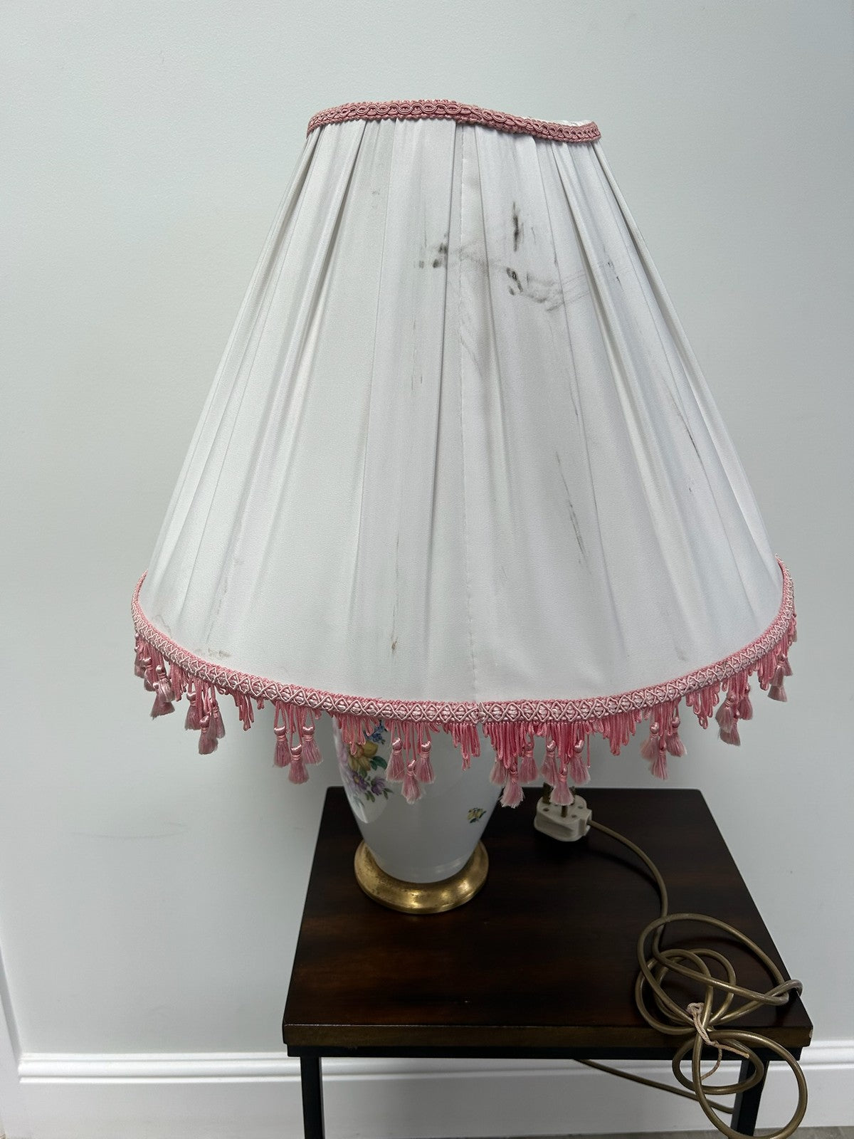 Augarten Wien Vienna Porcelain Vase Table Lamp Decor 5034 Flower Bouquet 65cm8