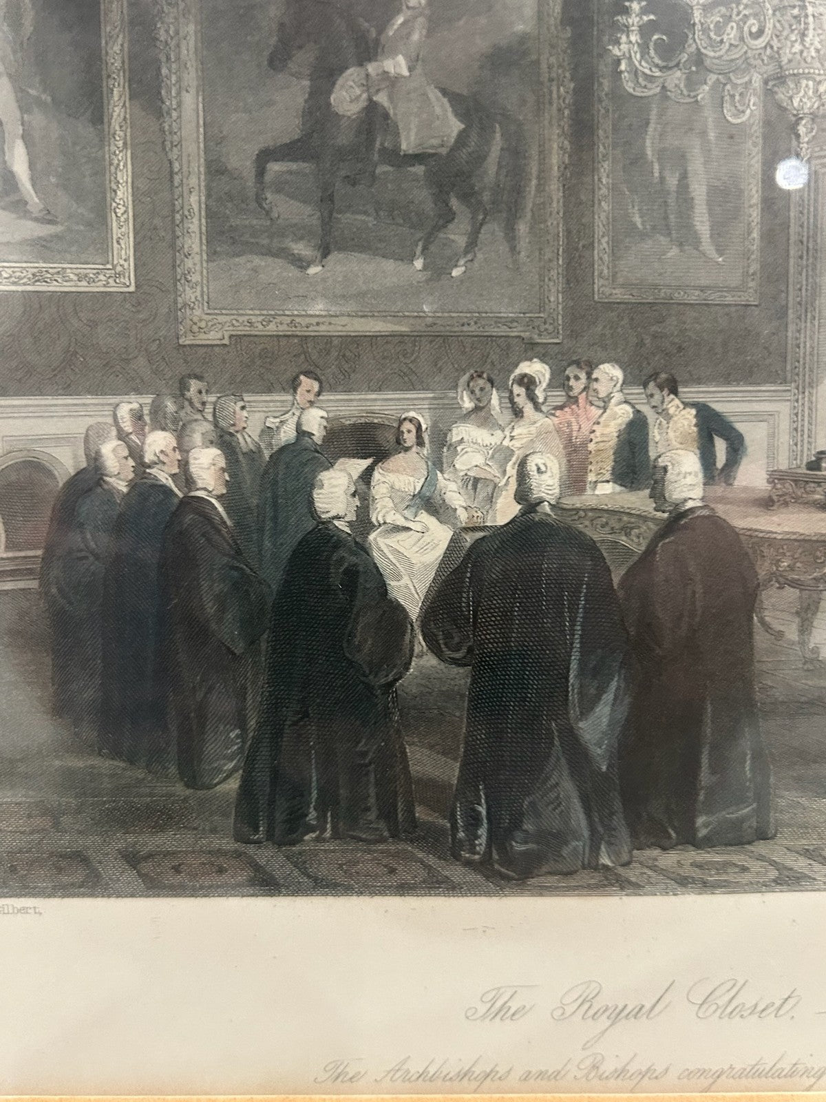 Set of 4 Antique Victorian Engravings Royal Subjects Hartlepool Buckingham Pal13