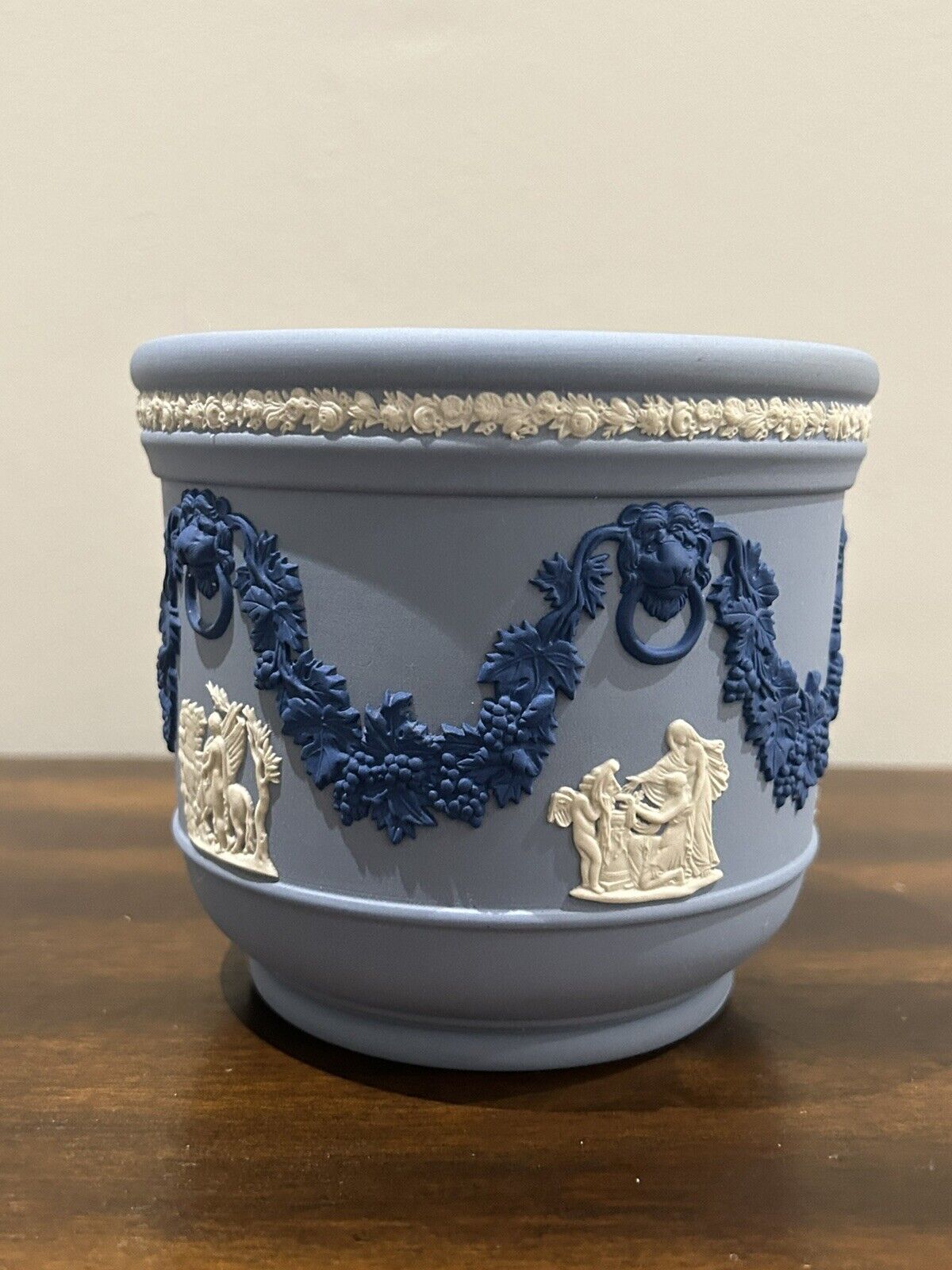 Antique Wedgwood Jasperware Tricolor Jardiniere Planter