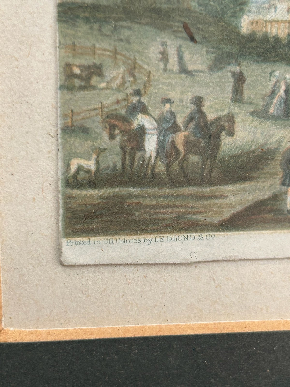 Antique Le Blond Baxter Process New York Bay Oil Colour Print Framed Americana2