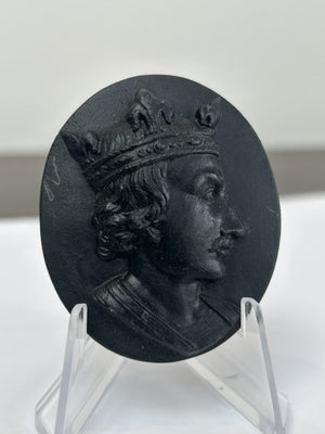 Wedgwood Black Basalt Portrait Medallion No.3 Henry I Kings of England c.1800