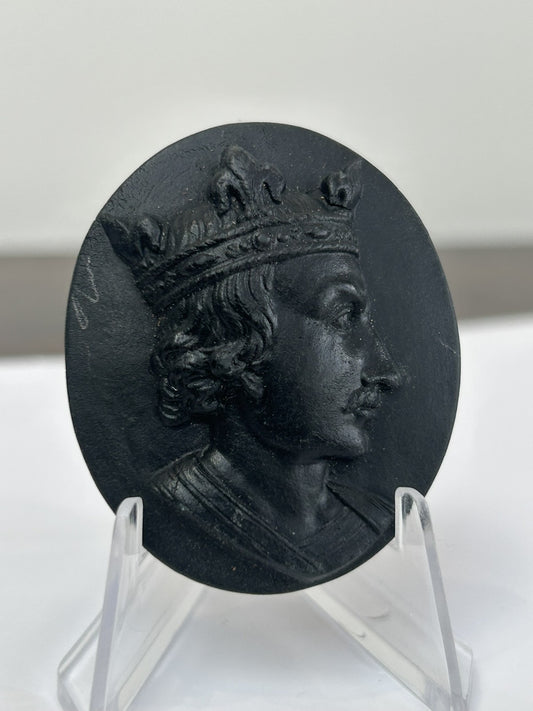 Wedgwood Black Basalt Portrait Medallion No.3 Henry I Kings of England c.18000