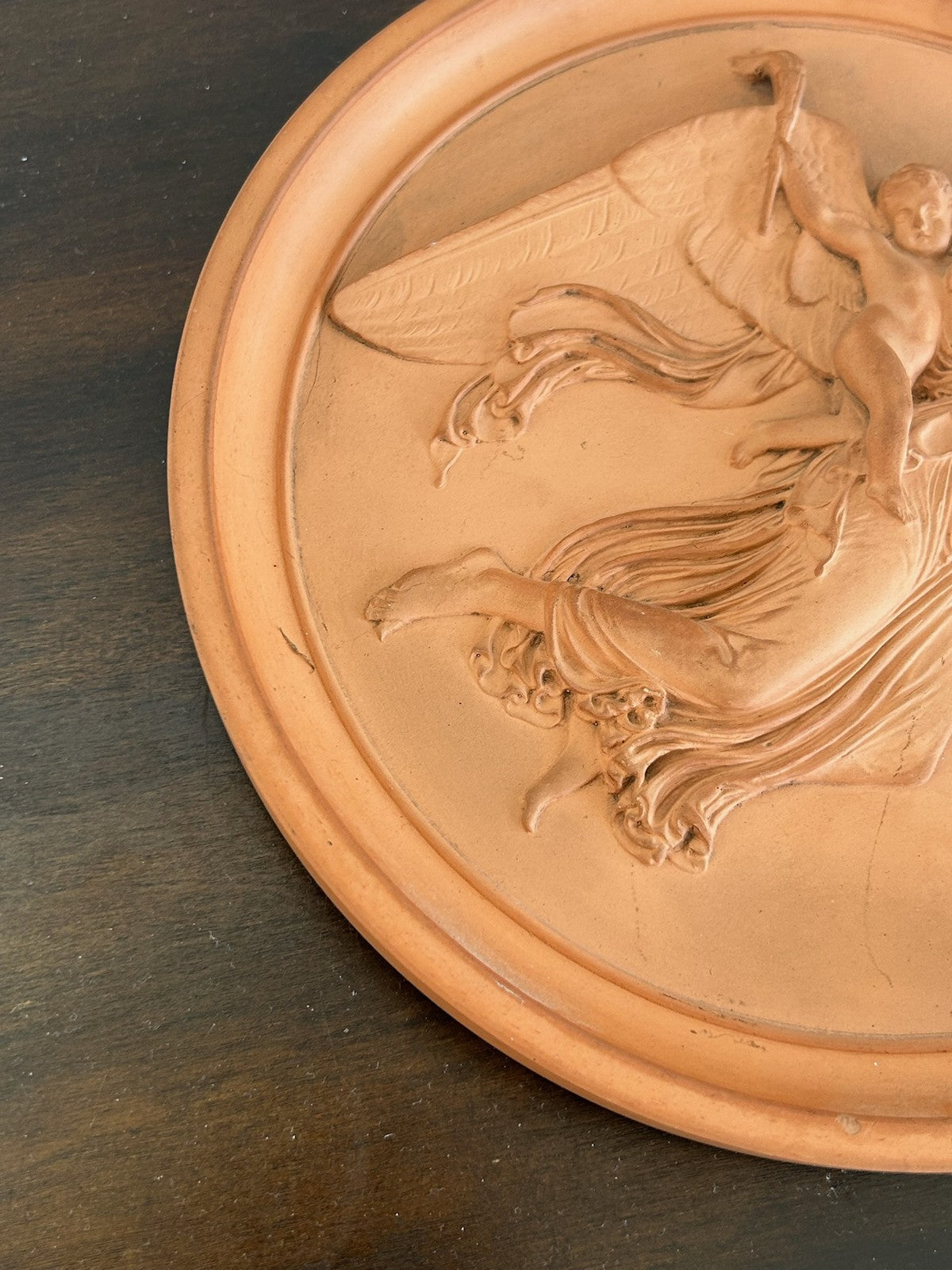 P. Ipsen Copenhagen Terracotta Relief Plaque Classical Figure No.3924