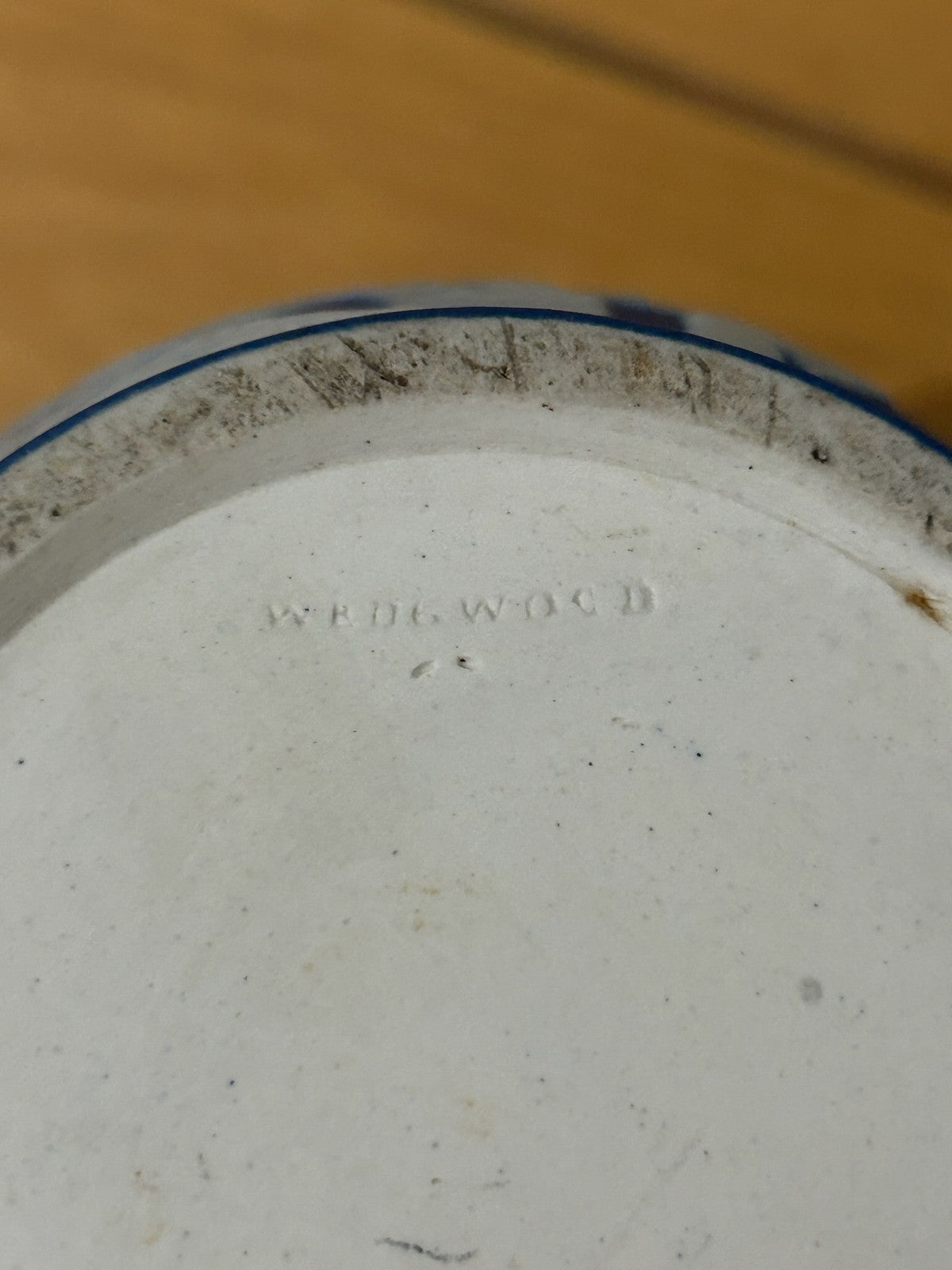 Antique Wedgwood Portland Vase Dark Blue Jasper Dip Impressed c1820 50 16cm 16