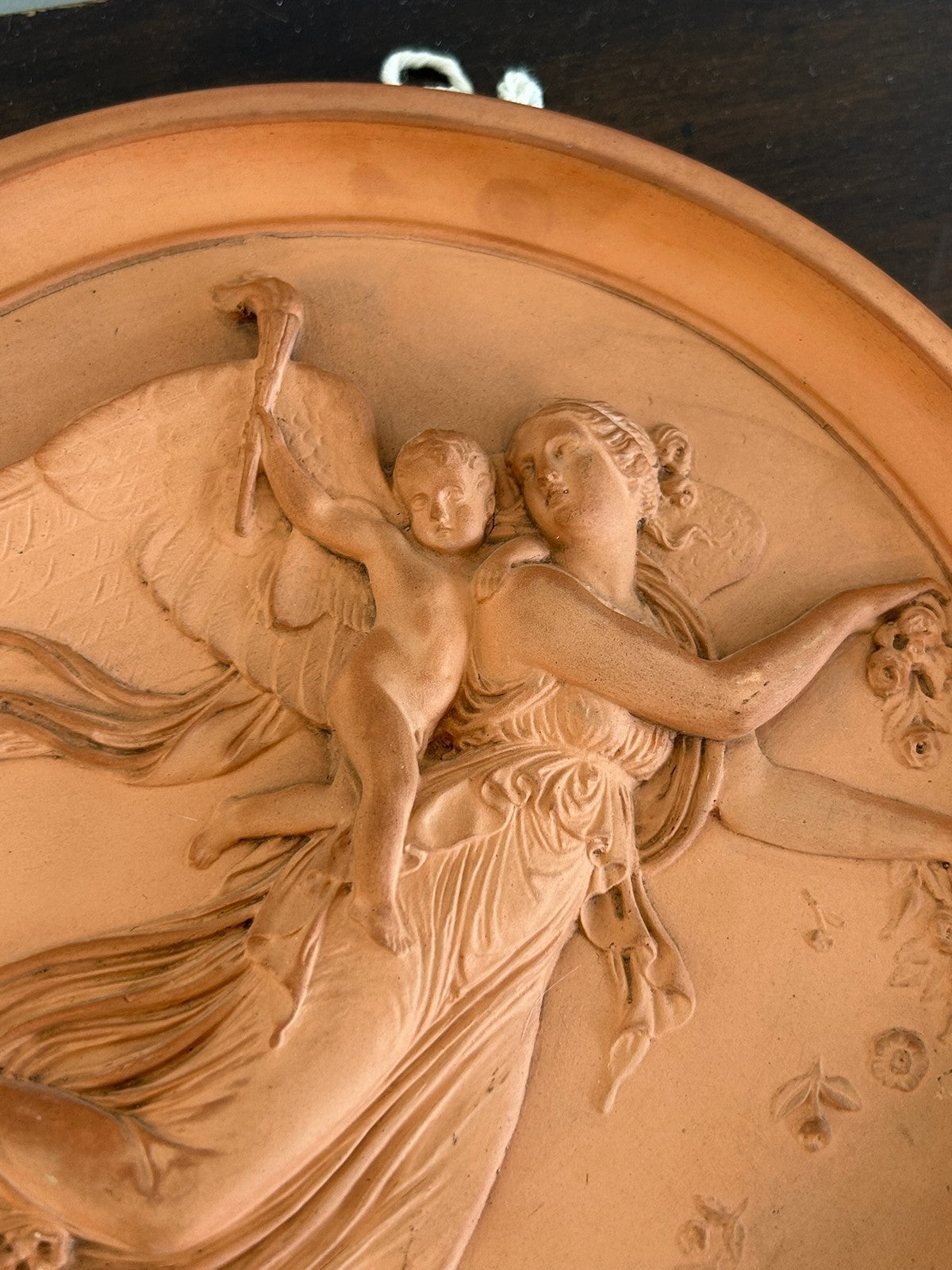 P. Ipsen Copenhagen Terracotta Relief Plaque Classical Figure No.3922