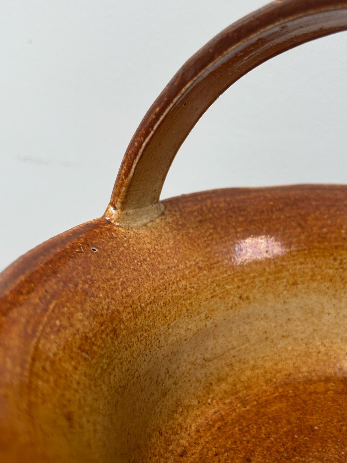 Antique Turner Stoneware Mug Hunting Relief Brown Rim Georgian Drab Sprigged2
