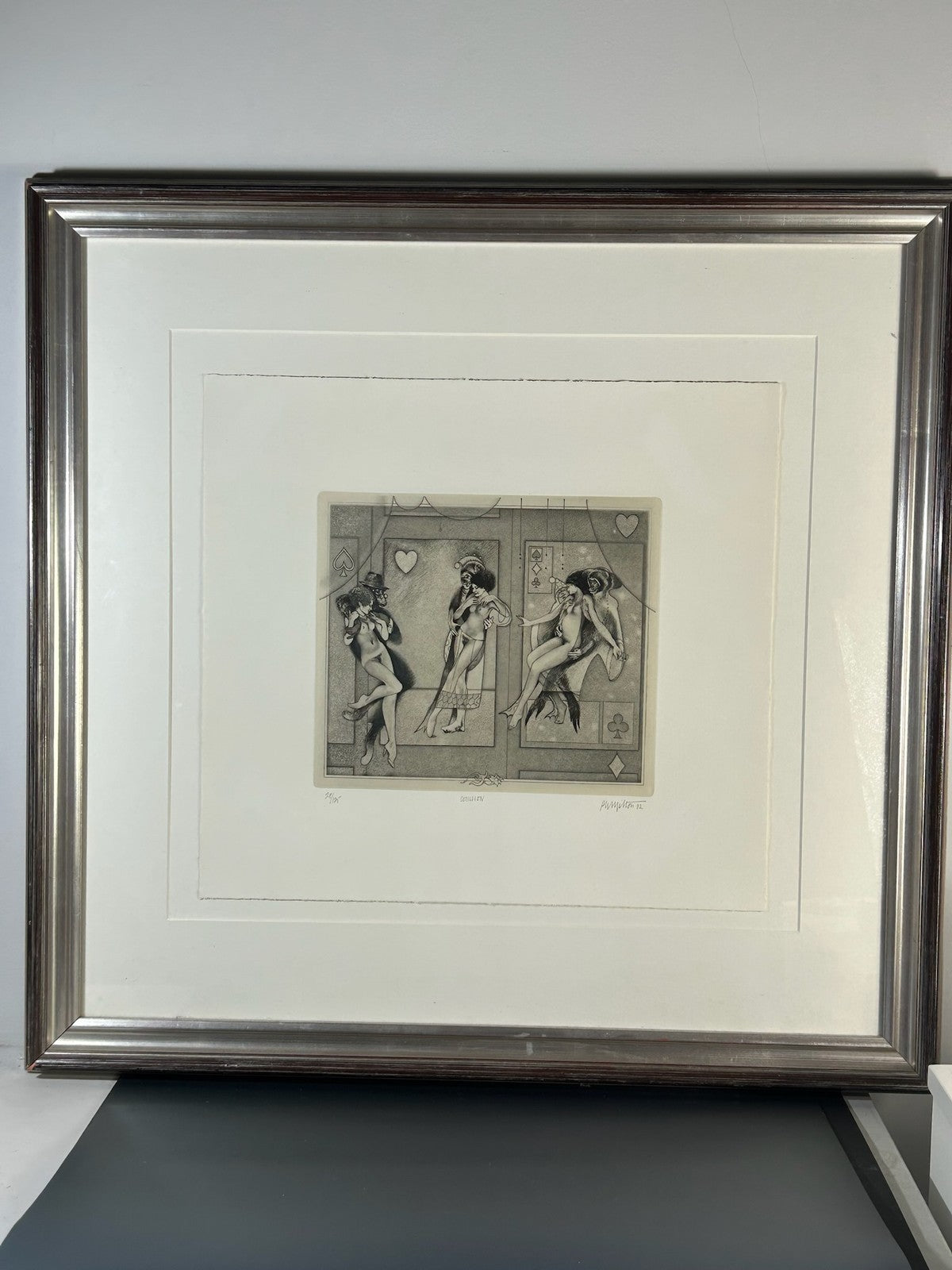 Peter Milton Cotillion 1982 Signed Etching & Engraving 28/125 Eros Errant Framed0