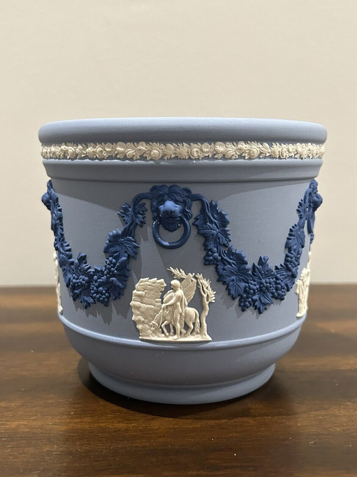 Antique Wedgwood Jasperware Tricolor Jardiniere Planter