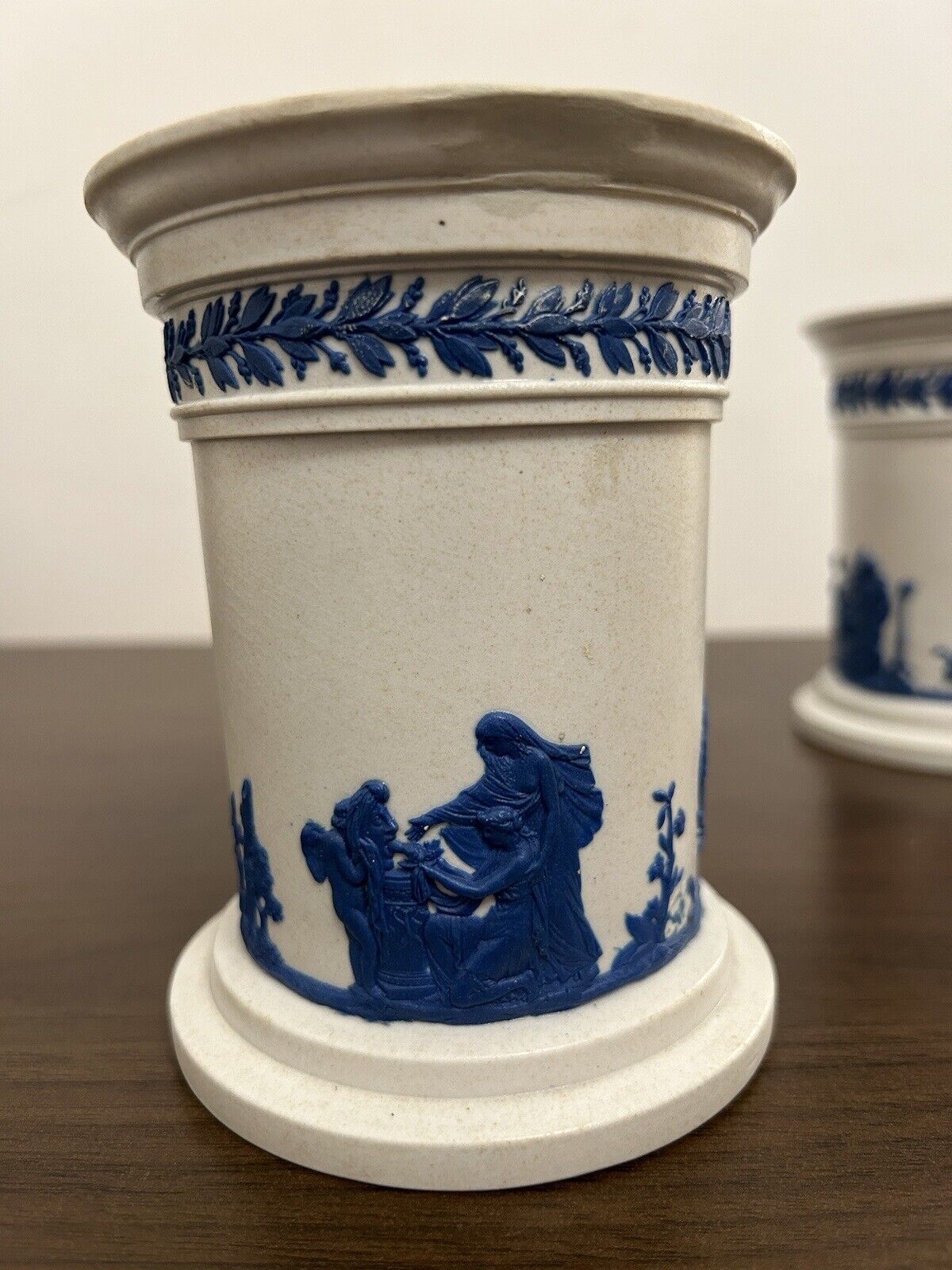 Wedgwood Drabware Vases 1820’s Pair - 19th Century