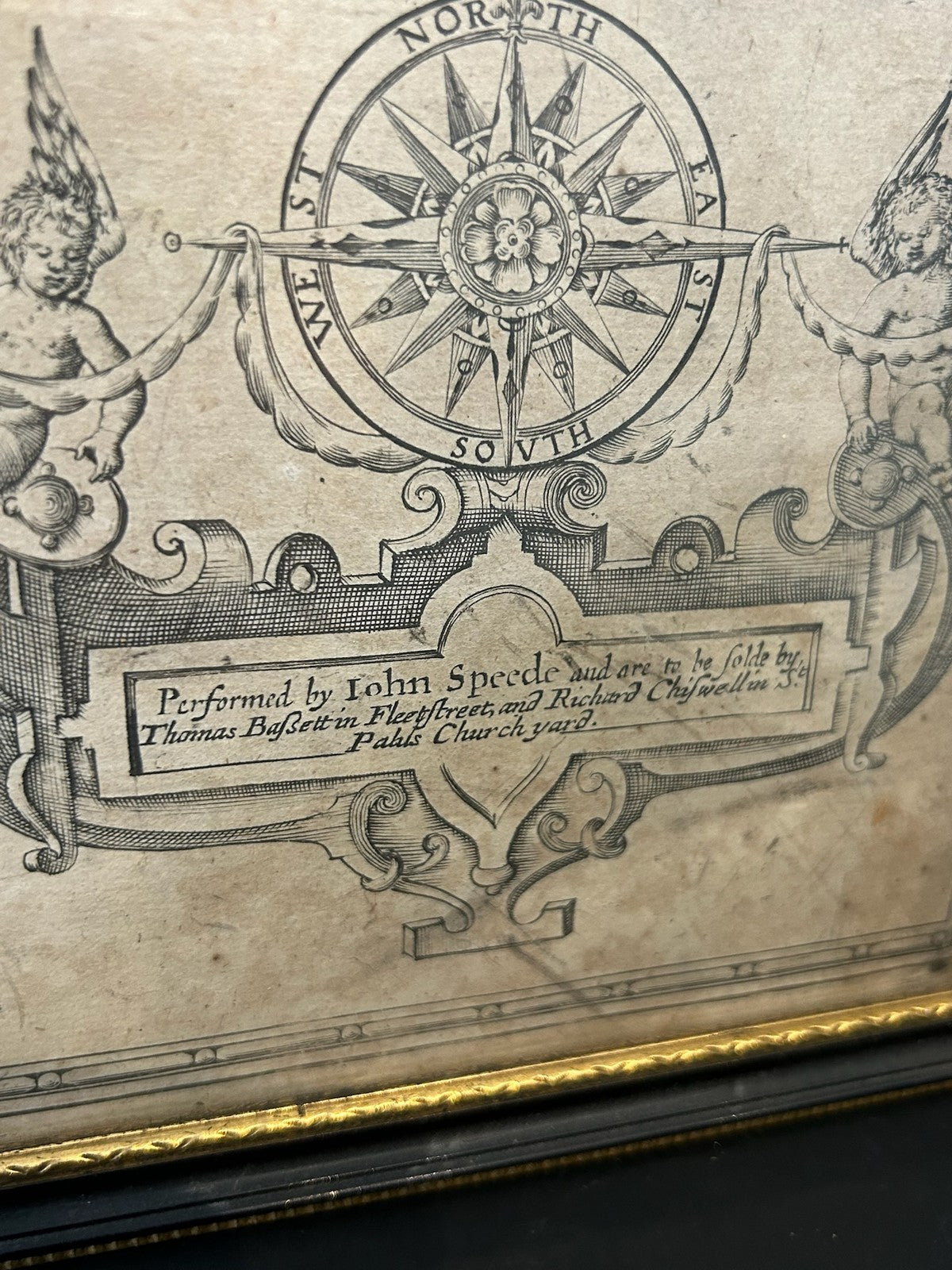 John Speed Merionethshire Antique Map 1676 Bassett & Chiswell Edition Framed9