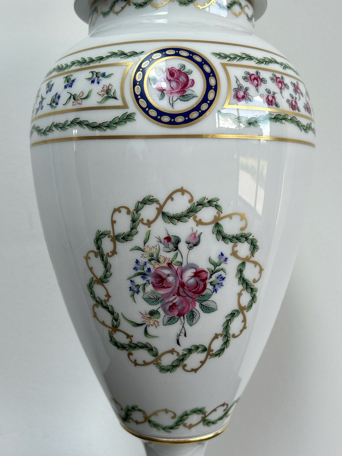 Rare Haviland Limoges Louveciennes Gilded Porcelain Covered Urns3