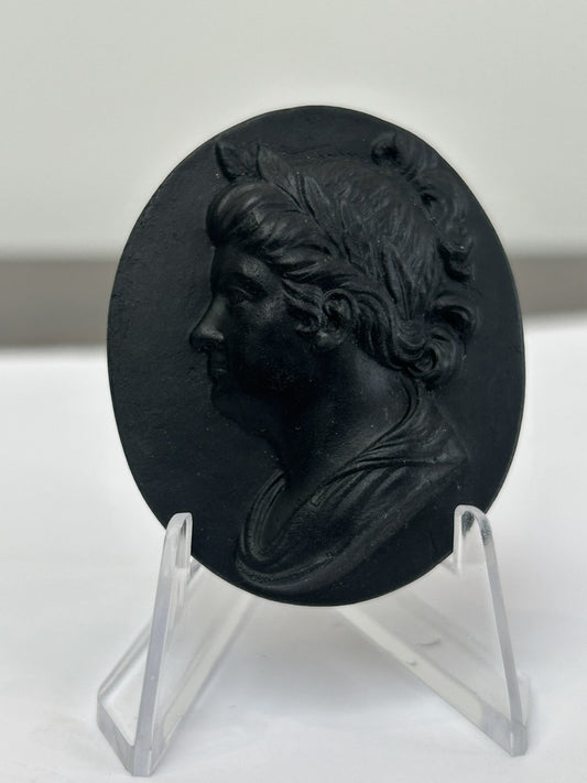 Wedgwood Black Basalt Portrait Medallion No.31 Anne Kings of England c.18000