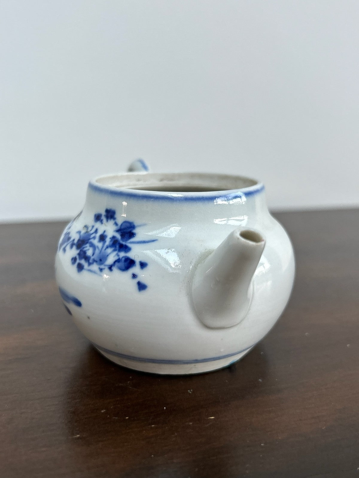Antique Chinese Porcelain Miniature Blue & White Teapot3