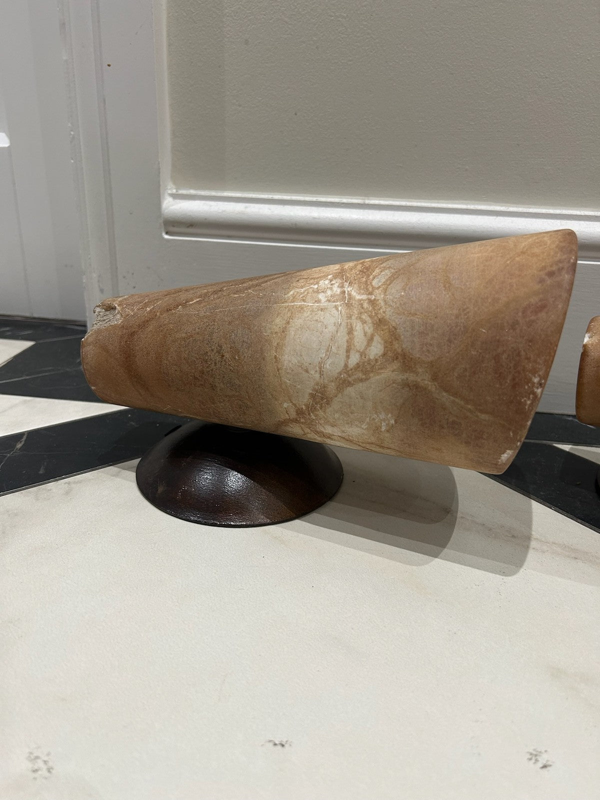 Pegasam Spain Set 3 Alabaster Wall Uplighter Sconces Art Deco Style Glow3
