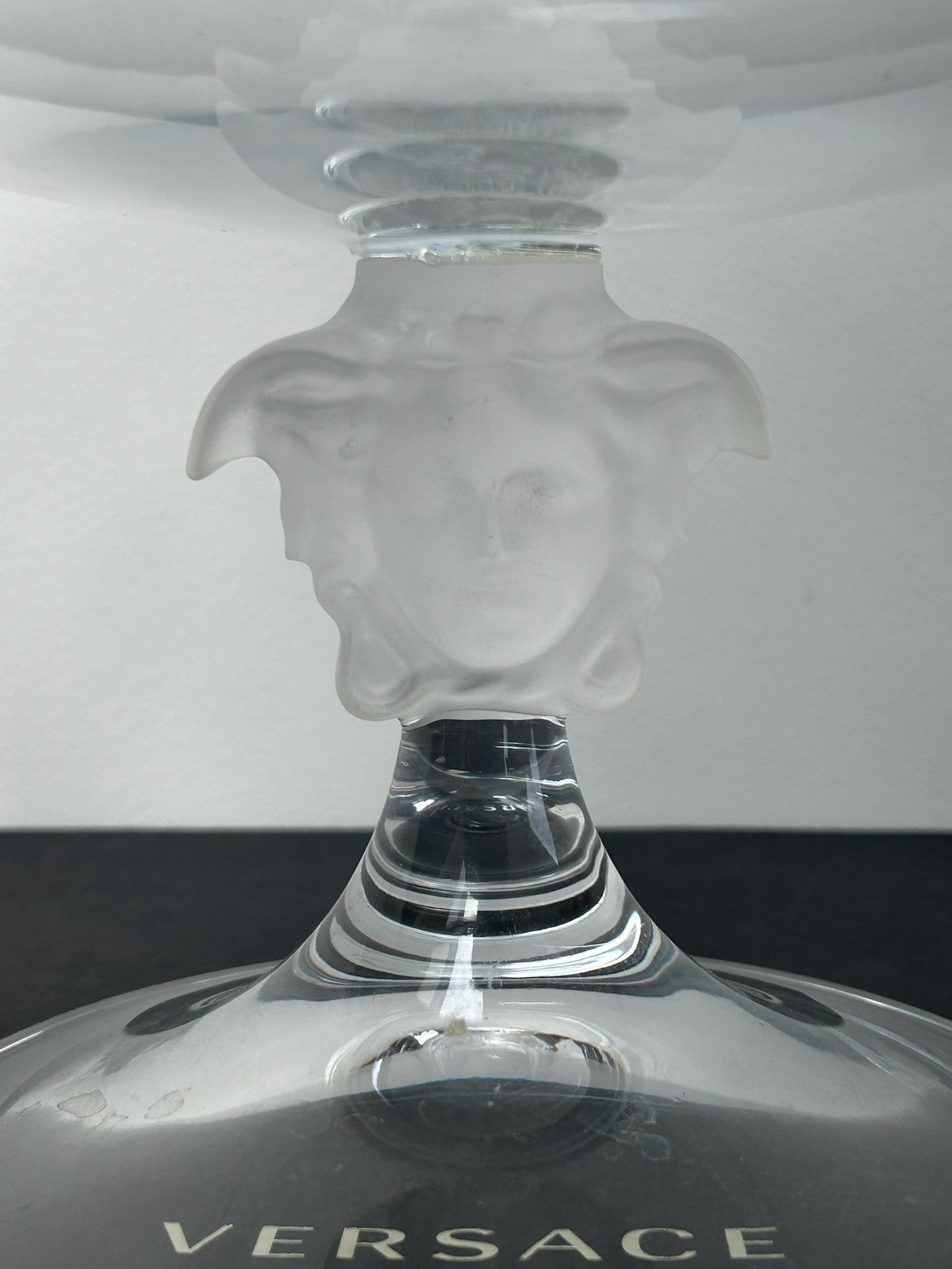 Rosenthal Versace Medusa Lumiere Crystal Footed Bowl Boxed 33cm2