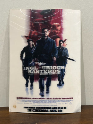 Inglourious Basterds Original 3D Advance Screening Poster 2009 Rare UK