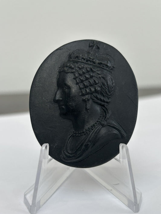 Wedgwood Black Basalt Portrait Medallion No.28 James II Kings of England c.18000