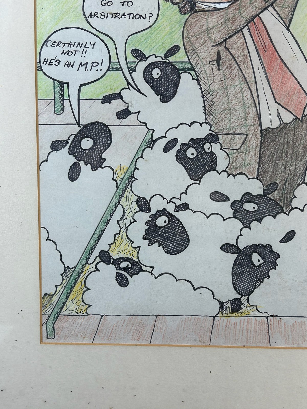 Hilary J Baker 1986 Original Cartoon Prince Charles Sheep Auction Lot 43 Signed5
