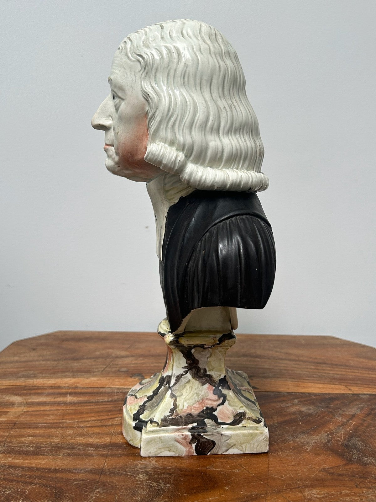 Rare First Model Enoch Wood John Wesley Bust Aged 81 c1784 Earliest Pearlware6