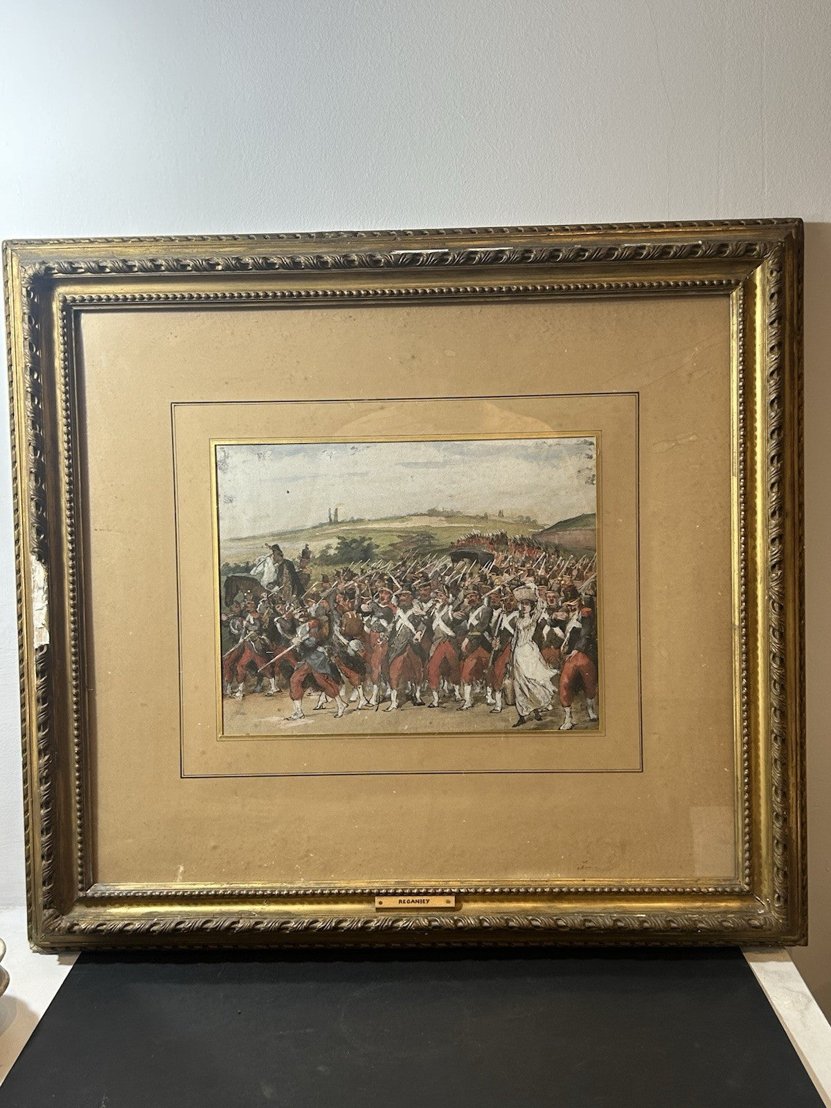 Frédéric Régamey (1849–1925) – Attributed – Marching Soldiers0