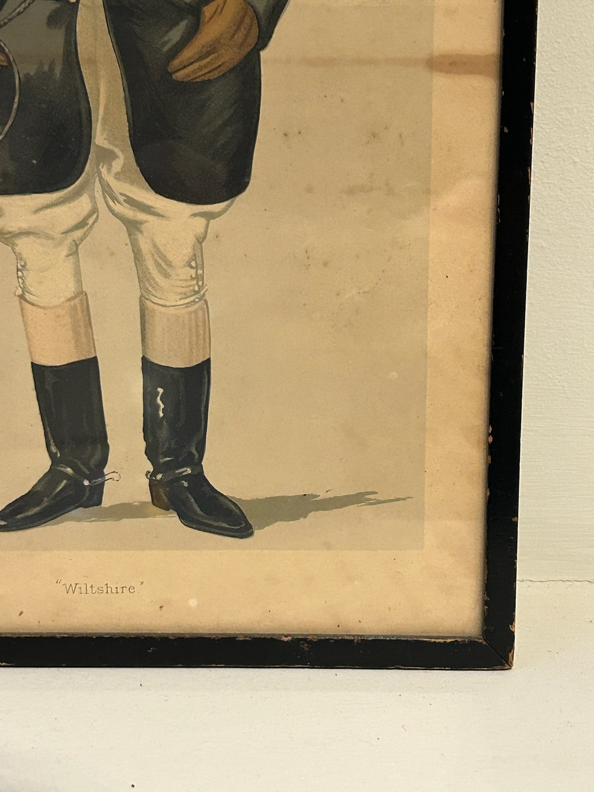 Vanity Fair Spy Print Wiltshire Walter Long 1886 Hunting Dress Caricature Framed5