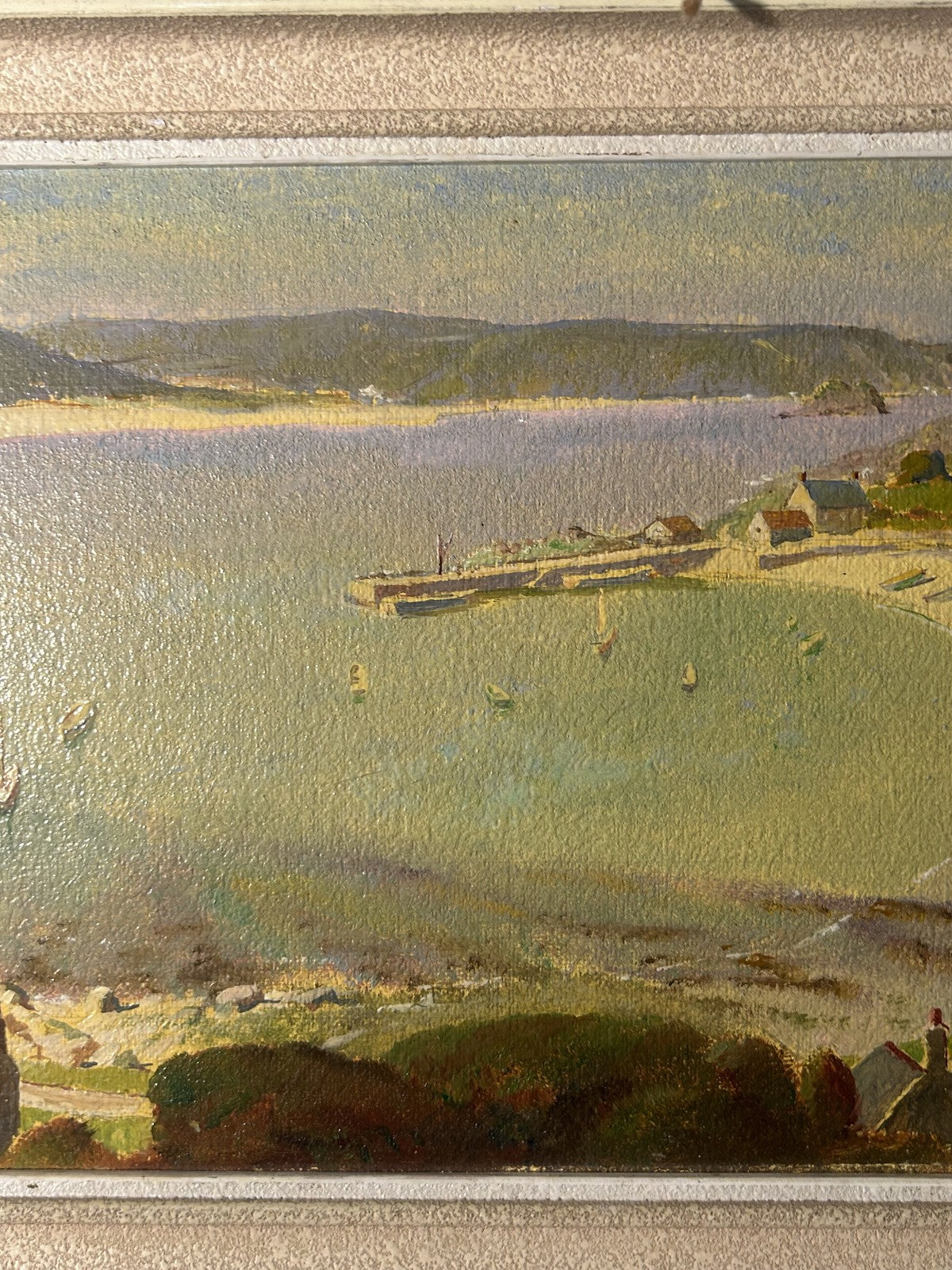 Arthur W. Gay “Tresco Harbour” Original Oil Coastal Painting