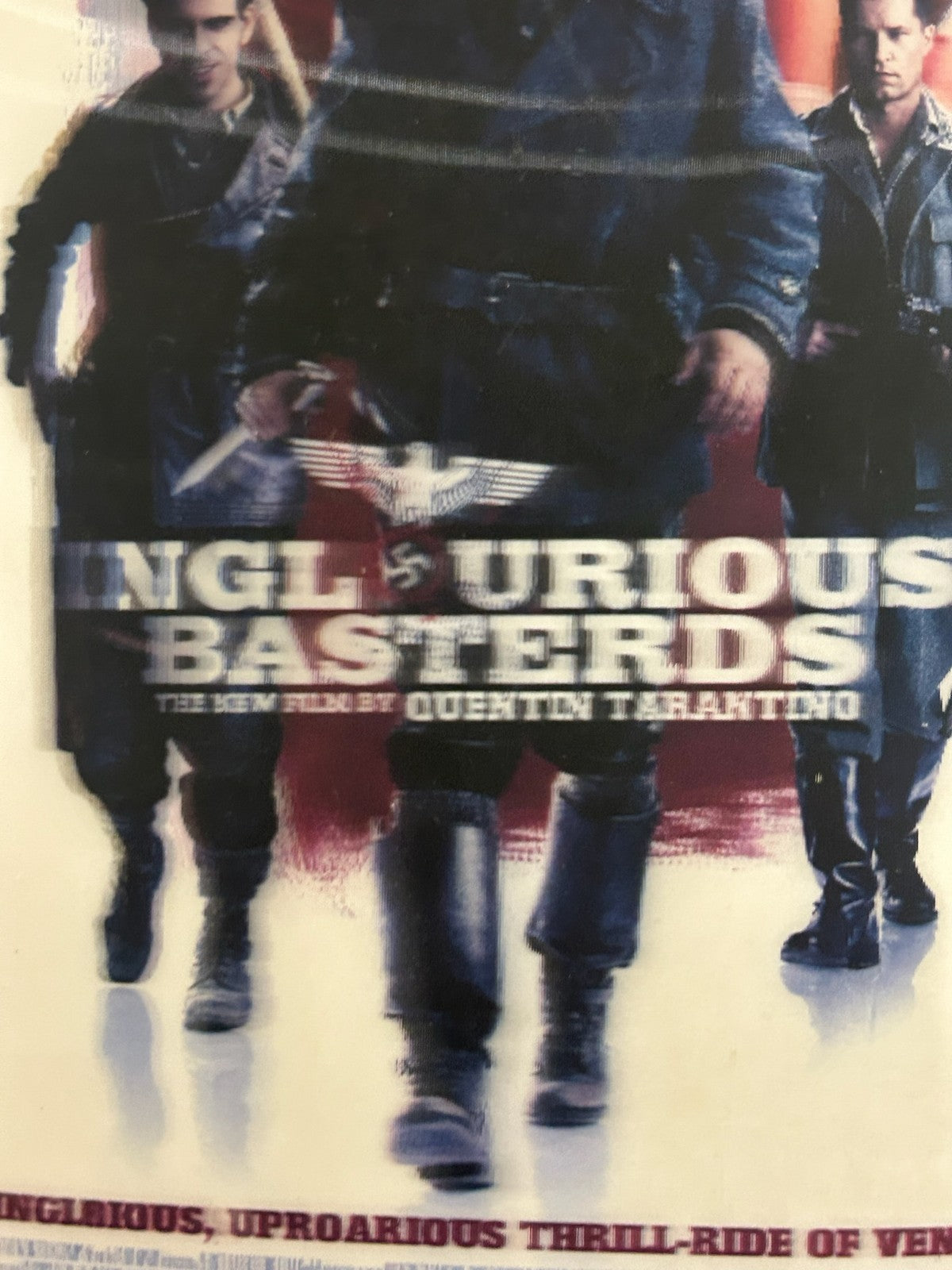 Inglourious Basterds Original 3D Advance Screening Poster 2009 Rare UK3